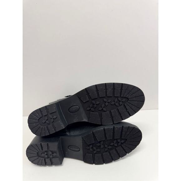 Anne Klein‎ Boots Size 10.5 Black Block Heel Almond Toe Buckle Detail NEW - Picture 10 of 11